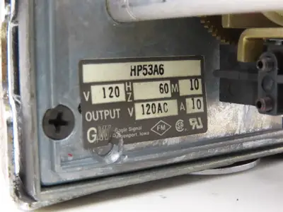 Eagle Signal HP53A6 Analog Reset Timer 0-5 Min 120V HP5 CYCL-FLEX Series