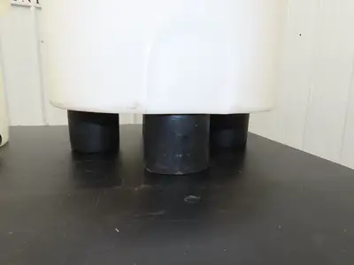 HDPE Polyethylene Plastic Water Mix Tank with Lid & Drain 40/80 Liter  Lot of 2