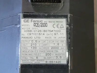 USED 1997 FANUC A06B-0126-B075#7000