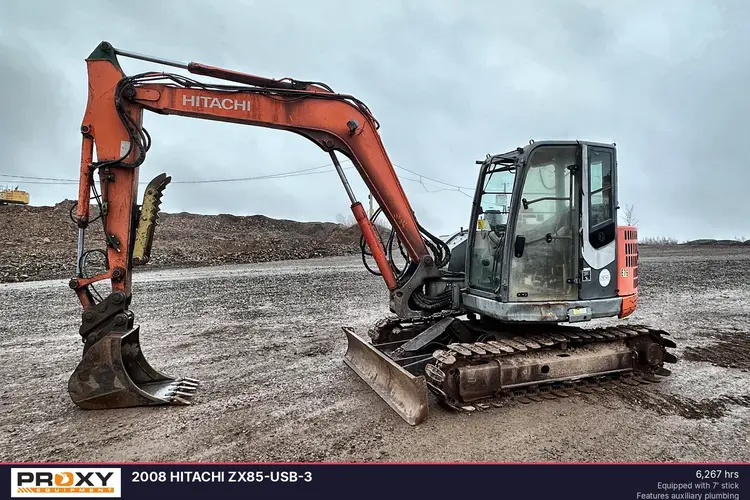Used 2008 HITACHI ZX85-USB-3 Excavators New Jersey US | Proxy Equipment #1378067