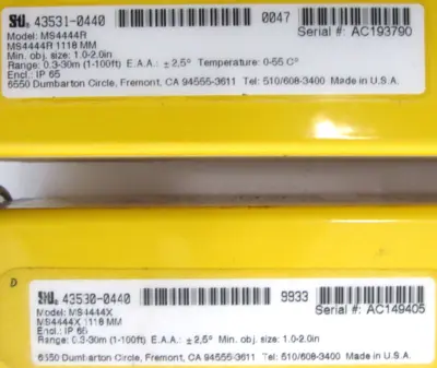 REFURBISHED STI 43531-0440 LIGHT CURTAIN AND CONTROLLER 43530-0440 LCC-DN-DC1