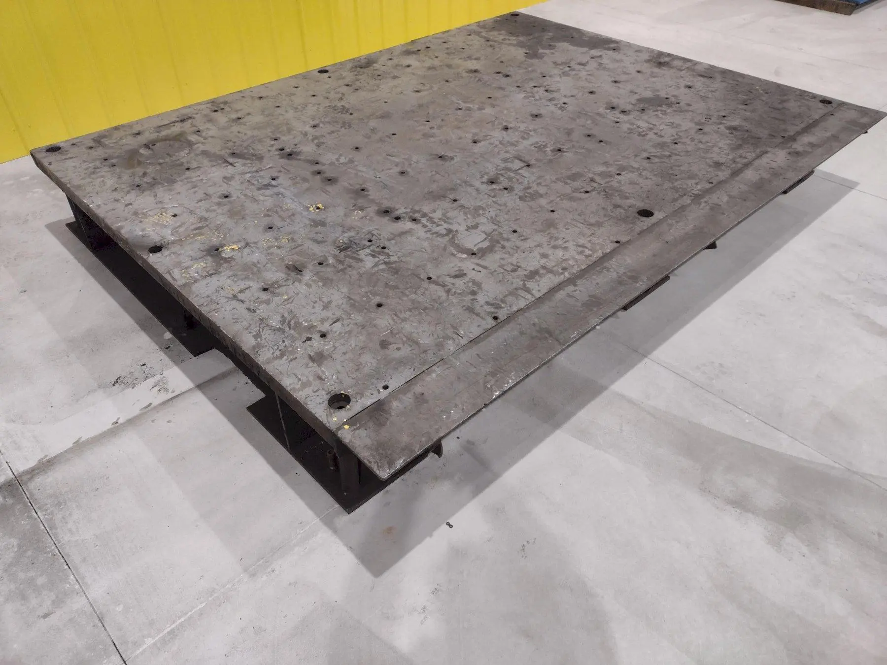 92" X 120" HEAVY DUTY STEEL SURFACE PLATE LAYOUT TABLE: STOCK #19730