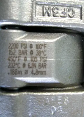 USED Swagelok SS-62TS4