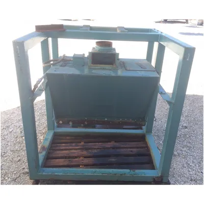 Used Grate Magnet with 7 cu/ft Hopper