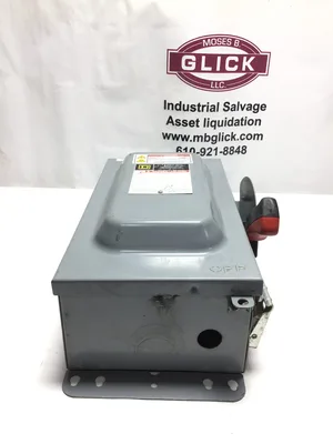 Square D HU362A Heavy Duty Safety Switch 60A