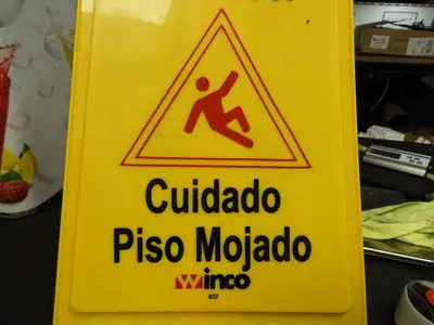 Used Isaac Peoria Used Winco WCS-25 Caution Wet Floor Sign 25" x 12" C IP Commercial Materials & Supplies Illinois US | Falcon Restaurant Supply #1376637