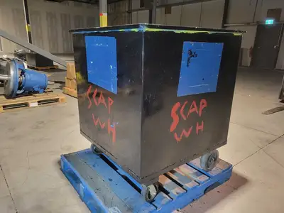 Scrap Metal Bins w/ Wheels 48" x 48" x 45"