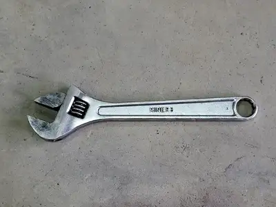 8", 10", 12" and 15" Adjustable Wrench Set