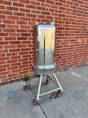 USED ALLEGHENY BRADFORD 140L SS 316L CODE 7 MULTI CARTRIDGE FILTER HOUSING FV 150 PSI