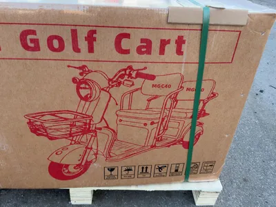 New SDLANCH MGC40 3-Wheel Mini Electric Golf Cart / Scooter, 60 Volt, 600 Watt Motor, Three Speed, 2...