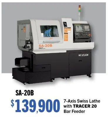 NEXTURN SA-20B (STOCK) Swiss Type Automatic Screw Machines | Direc Machine Tool, LLC. (1)