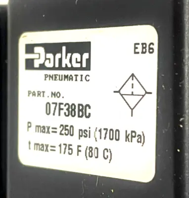 NEW PARKER 07F38BC 1/2" FILTER