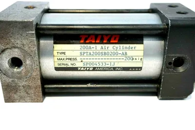 USED TAIYO SPTA200SB0200-AB AIR CYLINDER SPTA200SB0200AB