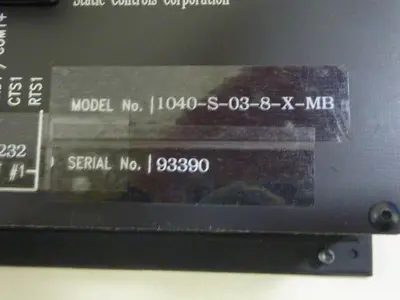 USED STATIC CONTROLS CORP 1040-S-03-8-X-MB