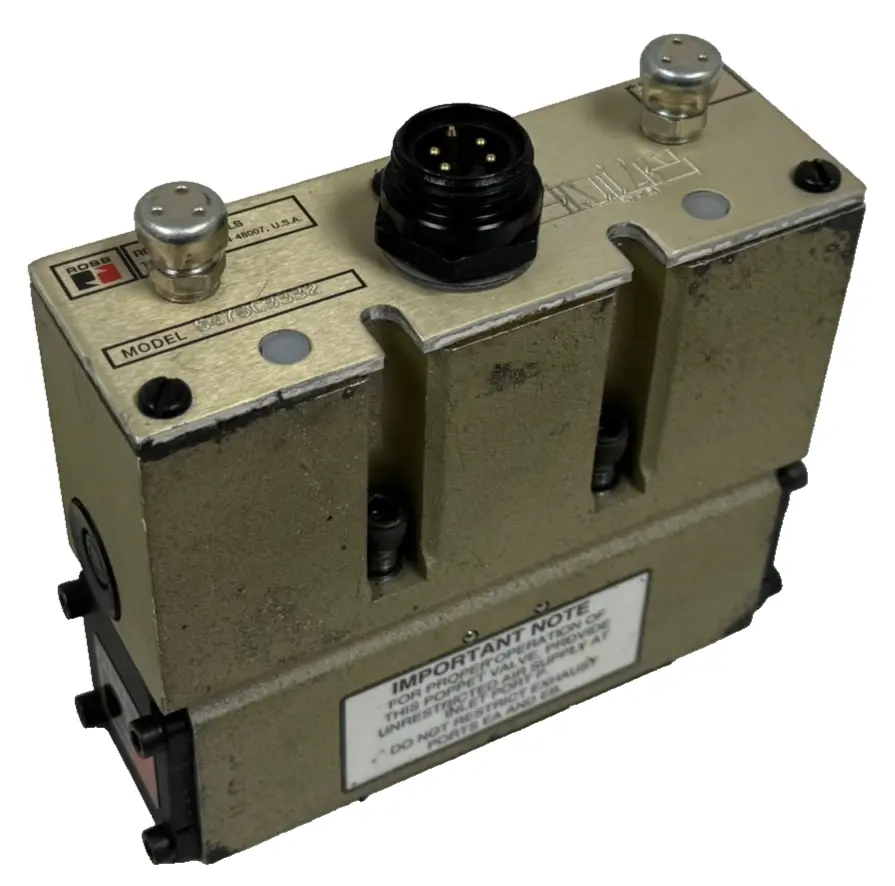 USED ROSS CONTROLS 8476C3332 SOLENOID VALVE 2-10bar 115V/60HZ