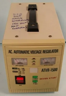 QTY. 1. AC AUTOMATIC VOLTAGE-REGULATOR SEVEN STAR,...