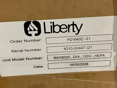 NEW LIBERTY MAC 10 2X4  HEPA CLEANROOM FAN FILTER UNIT 120V