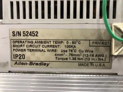 1 hp, 600 Volts, 3-Phase AC Smart Speed Controller