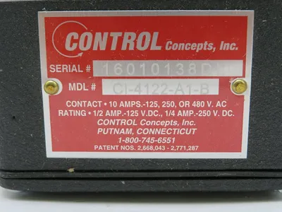 NEW CONTROL CONCEPTS CI-4122-A1-B SPEED SWITCH CI4122A1B