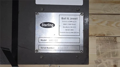 8" x 12" Ball & Jewell Sterling Auger Granulator, Model HAF812, 5 HP