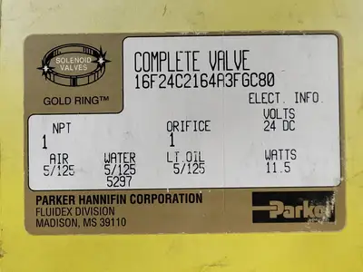 USED PARKER HANNIFIN 16F24C2164A3FGC80