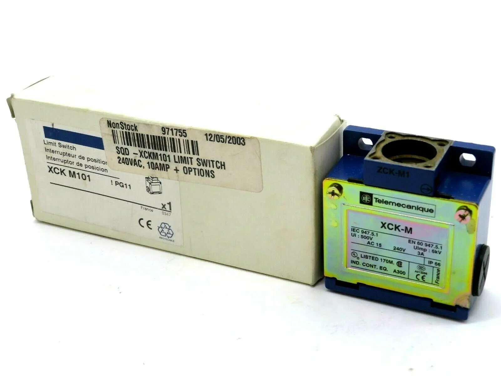 NEW TELEMECANIQUE XCKM101 LIMIT SWITCH