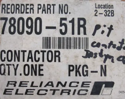 NEW RELIANCE ELECTRIC 78090-51R CONTACTOR 7001-7140-21 7809051R
