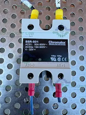 USED CHROMALOX SSR-501 POWER CONTROLLER MODULE 50A, 600VAC, 4-32 VDC