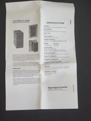 NEW Eagle Signal DZ100A3