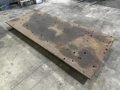 114" X 51" X 7" HIGH STEEL LAYOUT RISER PLATE: STOCK #23182