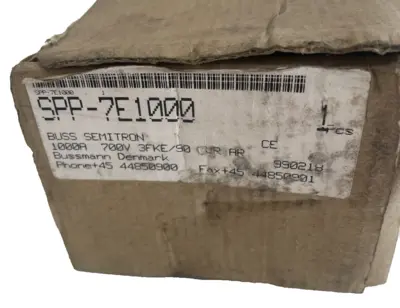 NEW BUSSMANN SPP-7E1000 FUSE 1000AMP 700V SPP7E1000