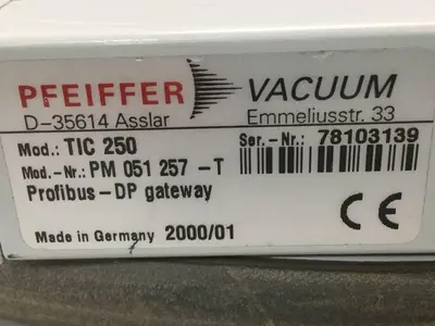 USED PFEIFFER TIC 250