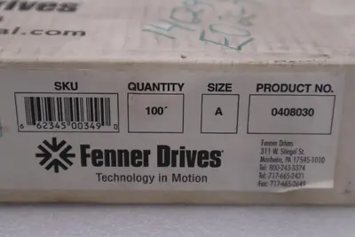 NEW FENNER 0408030 Power Twist Wedge Belt Profile (1/2") 100 Feet STOCK H1107