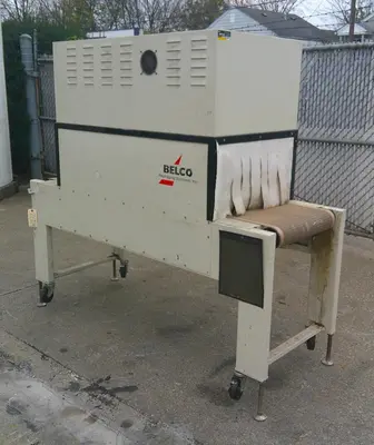 SPC9274  Shrink Tunnel Belco Packaging Systems, Inc electric shrink tunnel model ST2210, 18" w x 9.5" tall work opening