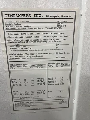 TIMESAVERS 3111-13-0 Wide Belt Sanders | Universal Press & Machinery (UPM) (5)
