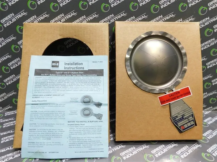 Used BS&B _UNKNOWN_ Rupture Disc Or Containment Disc Wisconsin US | Green Industrial #683647
