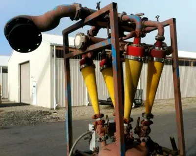 Dorr-Oliver BH-30 Merco nozzle centrifuge, Ferralium 225.