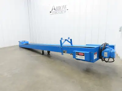 Hennig SCI TP30/TP40 10' 5"L Portable Chip Conveyor 8"x 10' Belt 230/460V 3PH