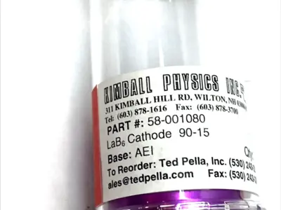 USED KIMBALL PHYSICS LAB6 CATHODE 90-15 AEI BASE EMITTER