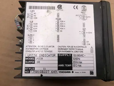 Yokogawa UM330 Digital Indicator 100-240VAC