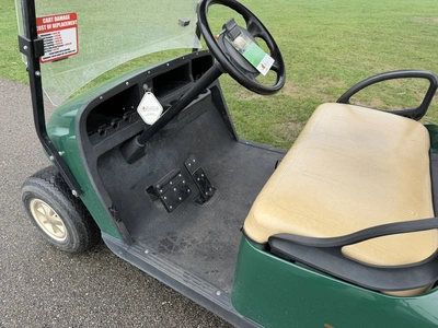 (1) 2014 E-Z-Go golf cart with a Kawasaki gas engine, includes canopy, ball carrier, fold-down winds...