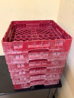 set of flack racks for commercial dishwasher