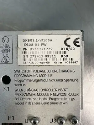 Indramat DKS01.1-W100A-DL08-01-FW DKS DIGITAL SERVO DRIVE (2.5.3)