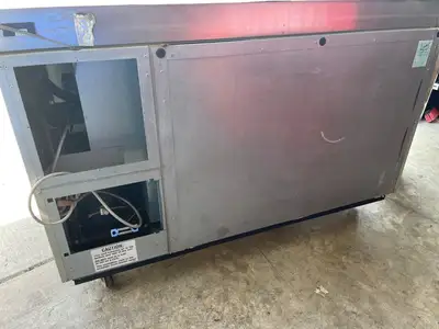 New | in-Stock Duke Used 60" Duke RBC-60M Refrigerated Work Top 2 Door Back Counter 120V - SG Worktop Refrigerators Illinois US | Falcon Restaurant Supply #1375535