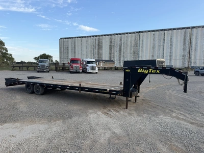 Used 2019 BIG TEX 14GN-25BK + 5 Flatbed Trailers Oklahoma US | Miedema Asset Management Group #1709315