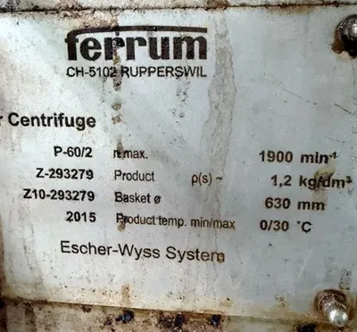 Used _UNKNOWN_ _UNKNOWN_ Basket Pusher Centrifuges Florida US | Sanders Equipment #1228534