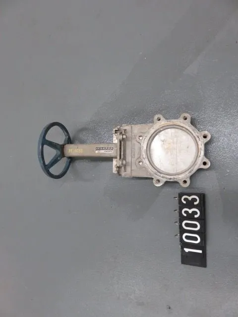 Dezurik 8"-150 Knife Gate Valve,  Hand Wheel Operated