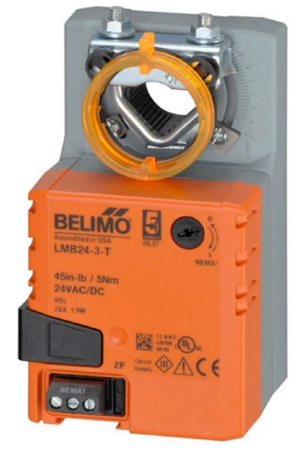 Belimo LMB24-3-T Actuator, 45 in-lb 5 Nm, Non Fail-Safe Floating Point, Terminal [New]