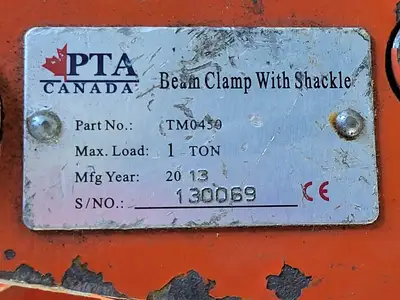 1 Ton Beam Clamp w/ Shackle TM0450