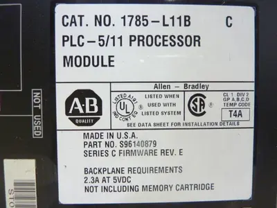 USED ALLEN BRADLEY 1785-L11B SER C